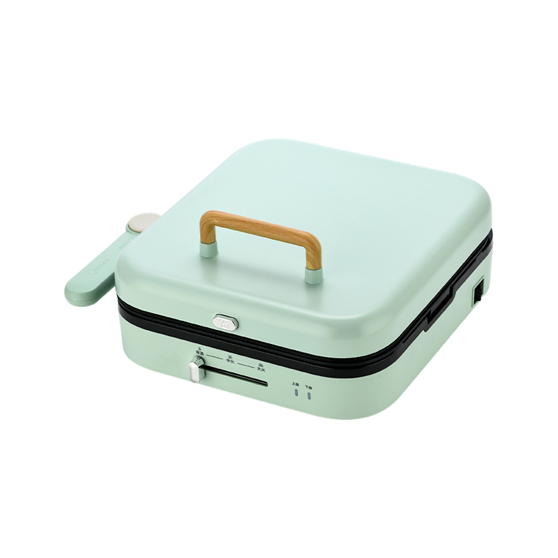 BJX-S022 28x28cm 180° 개폐 온도 조절 탈착식 플레이트 대형 그릴